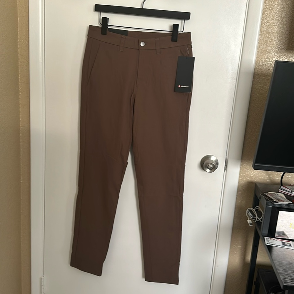 Lululemon men’s commission slim pants -  30x32 - brown - new